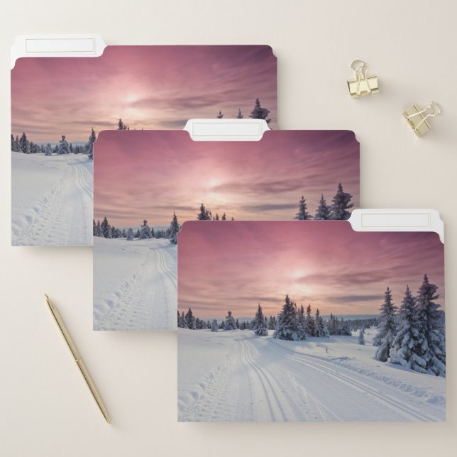 Ice & Snow | Lillehammer, Norway File Folder (Set)