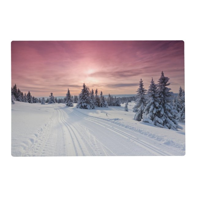 Ice & Snow | Lillehammer, Norway Placemat (Front)