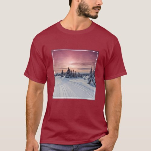 Ice  Snow  Lillehammer Norway T_Shirt
