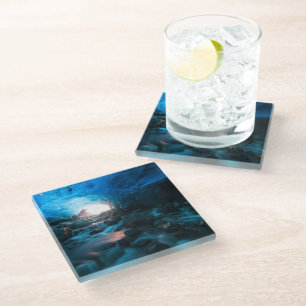 Ice & Snow Mendenhall Glacier, Juneau, Alaska Glass Coaster