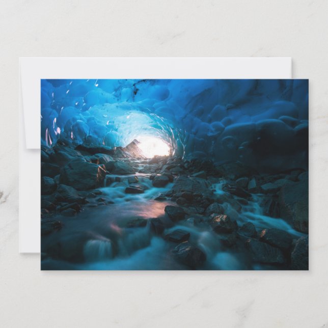 Ice & Snow | Mendenhall Glacier, Juneau, Alaska Thank You Card (Front)