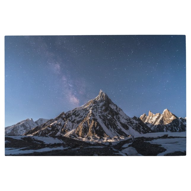 Ice & Snow |  Milky Way Baltoro Glacier, Pakistan Metal Print (Front)