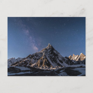 Ice & Snow Milky Way Baltoro Glacier, Pakistan Postcard
