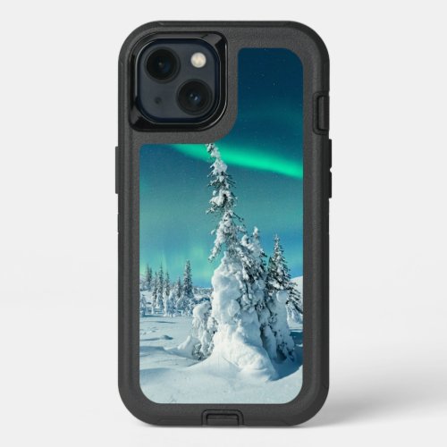 Ice  Snow  Northern Lights Lapland Finland iPhone 13 Case