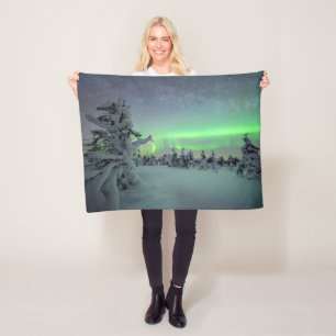 Ice & Snow   Pallas-Yllastunturi National Park Fleece Blanket