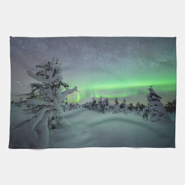 Ice & Snow | Pallas-Yllastunturi National Park Kitchen Towel (Horizontal)