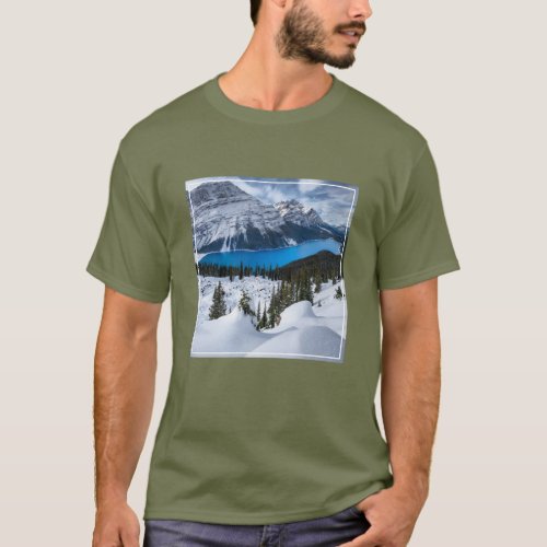 Ice  Snow  Peyto Lake Canadian Rockies T_Shirt