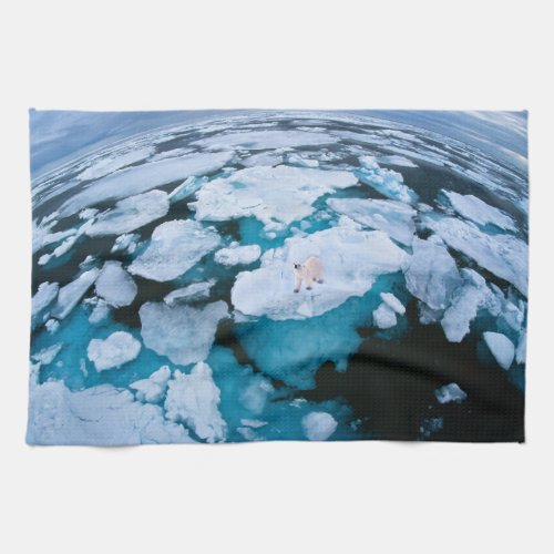 Ice  Snow  Polar Bear Arctic Ocean Svalbard Kitchen Towel