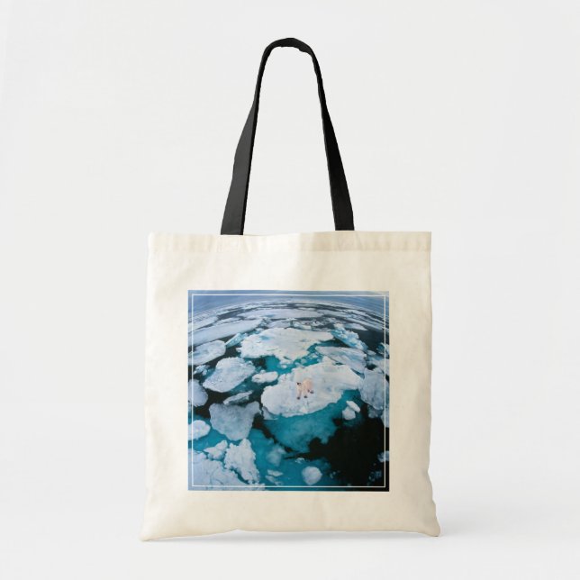 Ice & Snow | Polar Bear, Arctic Ocean, Svalbard Tote Bag (Front)