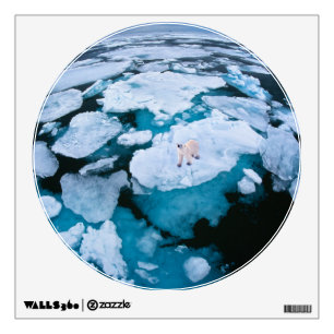 Ice & Snow Polar Bear, Arctic Ocean, Svalbard Wall Decal