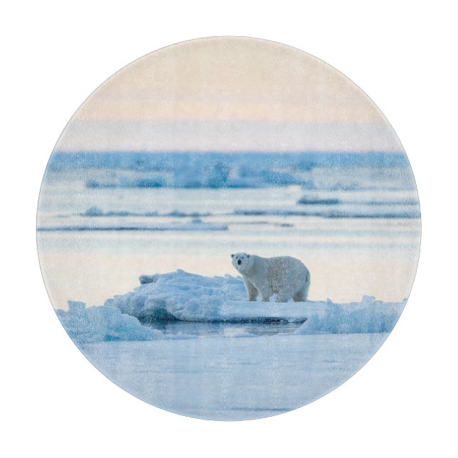 Ice & Snow | Polar Bear Iceberg Norway Cutting Board (Front)