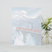 Ice & Snow | Red Bernina Express Train Switzerland (Standing Front)