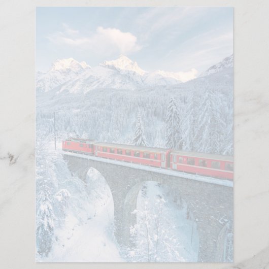 Ice & Snow | Red Bernina Express Train Switzerland (Front)