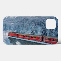 Ice & Snow | Red Bernina Express Train Switzerland
