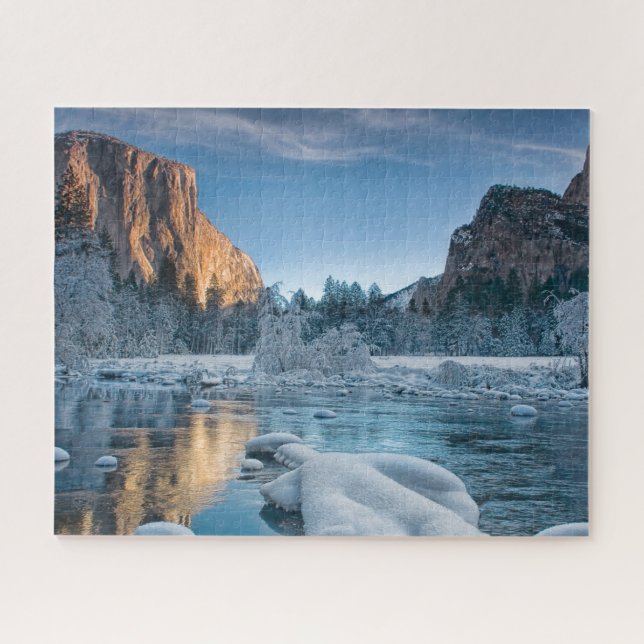 Ice & Snow | Rime Ice in Yosemite Valley Jigsaw Puzzle (Horizontal)