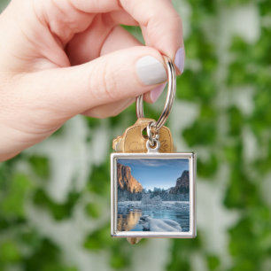 Ice & Snow   Rime Ice in Yosemite Valley Keychain