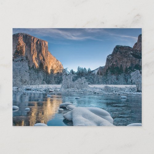 Ice  Snow  Rime Ice in Yosemite Valley Postcard