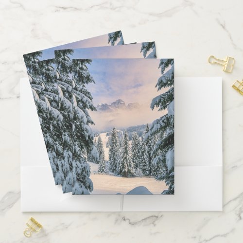 Ice  Snow  Rosengarten Germany Pocket Folder