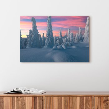 Ice & Snow | Snow Covered Trees  Lapland  Finland Canvas Print by intothewild at Zazzle