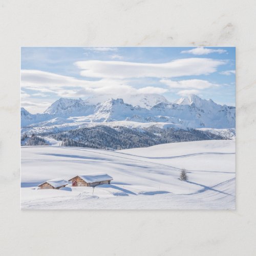 Ice  Snow  Snowscape European Alps Italy Postcard
