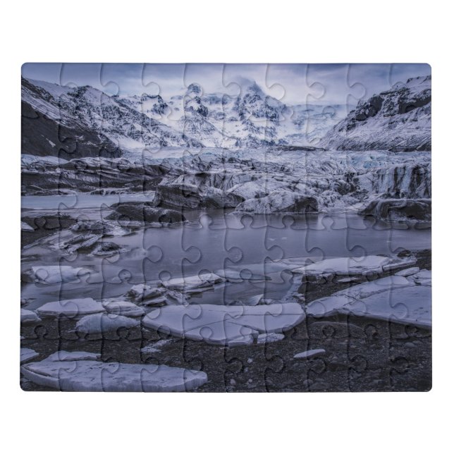 Ice & Snow | Sólheimajökull Glacier, Iceland Jigsaw Puzzle (Puzzle Horizontal)