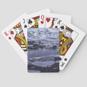 Ice & Snow Sólheimajökull Glacier, Iceland Poker Cards