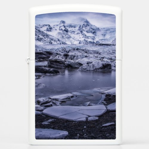 Ice  Snow  Slheimajkull Glacier Iceland Zippo Lighter