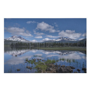 Ice & Snow Sparks Lake, Oregon Faux Canvas Print