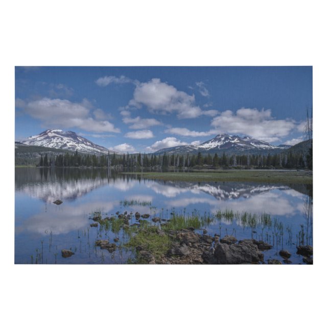Ice & Snow | Sparks Lake, Oregon Faux Canvas Print (Front)