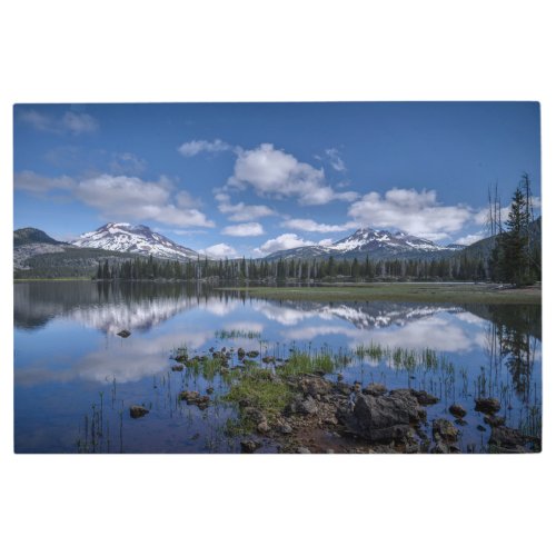 Ice  Snow  Sparks Lake Oregon Metal Print