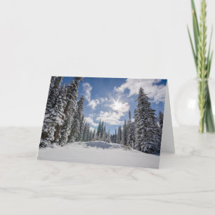 Ice & Snow   Sunrise Winter Snow Alberta, Canada Card