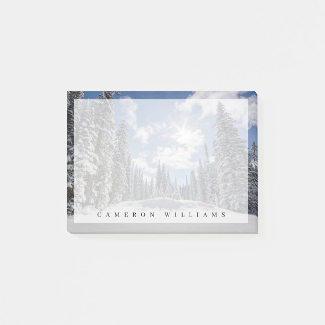 Ice & Snow | Sunrise Winter Snow Alberta, Canada Post-it Notes (Front)