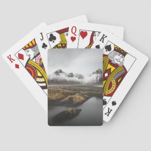 Ice & Snow   Vestrahorn Mountain, Iceland Poker Cards