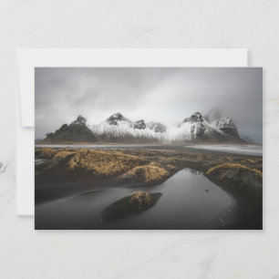 Ice & Snow Vestrahorn Mountain, Iceland Thank You Card