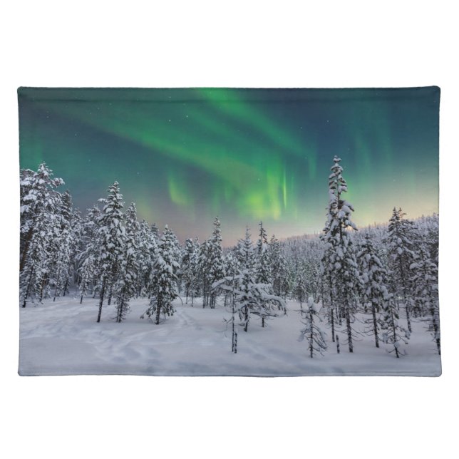 Ice & Snow | Winter Landscape, Finland Cloth Placemat (Front)