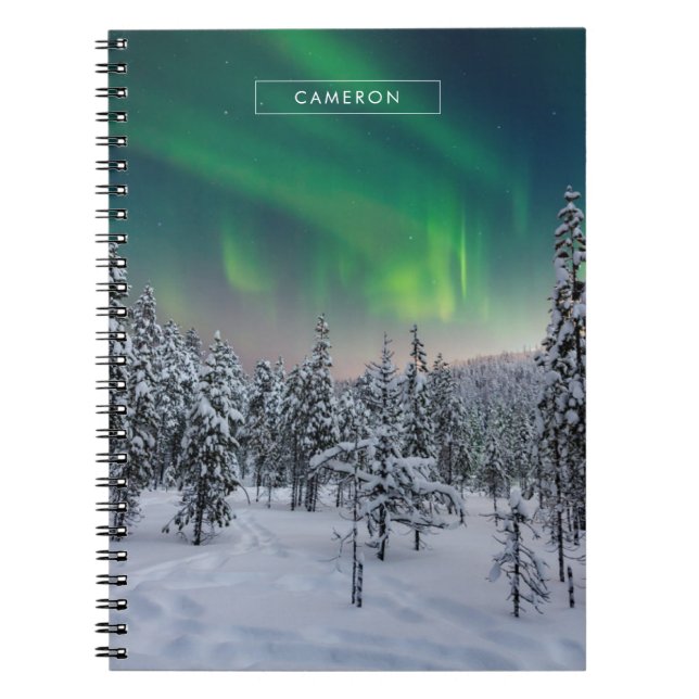 Ice & Snow | Winter Landscape, Finland Notebook (Front)