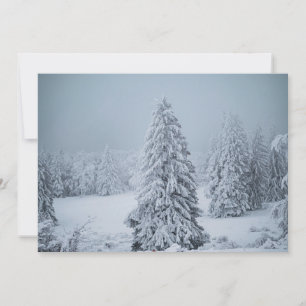 Ice & Snow Woodland, Swiss Alps Thank You Card