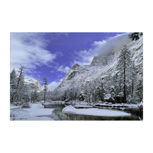 Ice & Snow | Yosemite National Park Acrylic Print (Front)