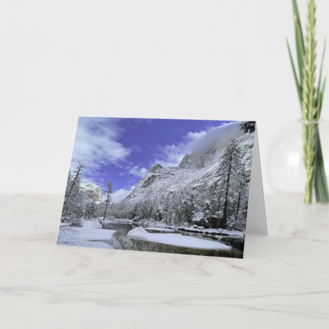 Ice & Snow | Yosemite National Park Card (Front)