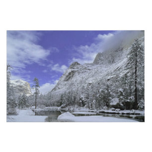Ice & Snow   Yosemite National Park Faux Canvas Print