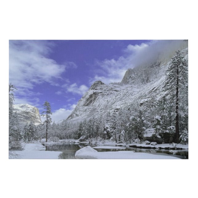 Ice & Snow | Yosemite National Park Faux Canvas Print (Front)