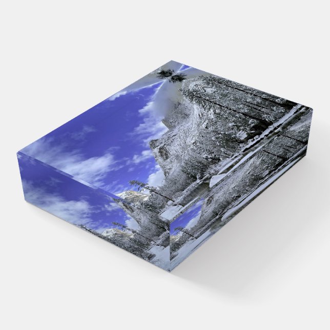Ice & Snow | Yosemite National Park Paperweight (Angled)