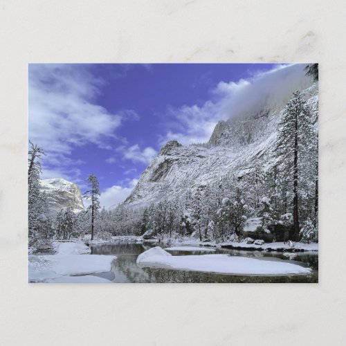 Ice  Snow  Yosemite National Park Postcard