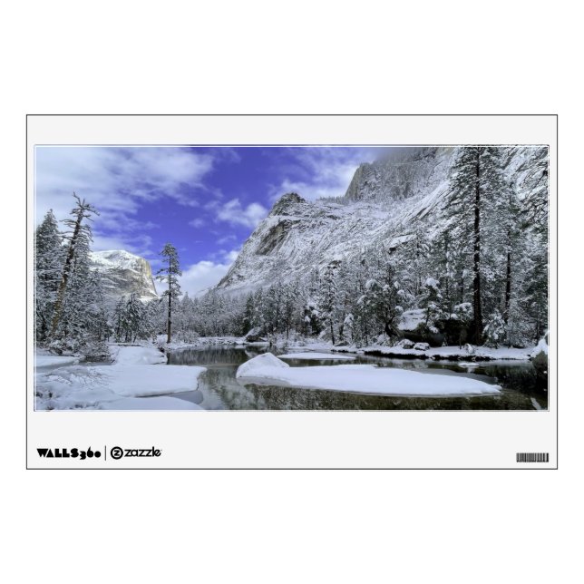 Ice & Snow | Yosemite National Park Wall Decal (Front)