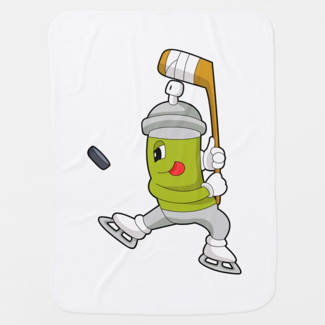 Ice spray Ice hockey Ice hockey stick Baby Blanket (Front)