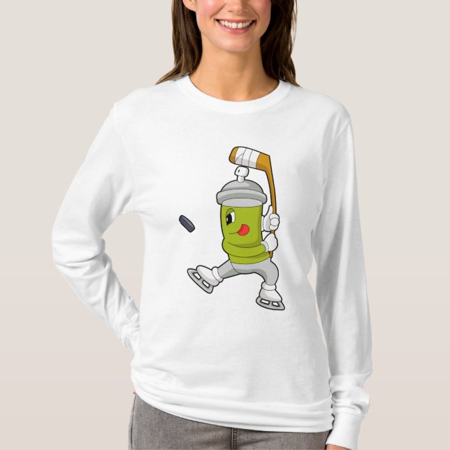 Ice spray Ice hockey Ice hockey stick T-Shirt (Front)