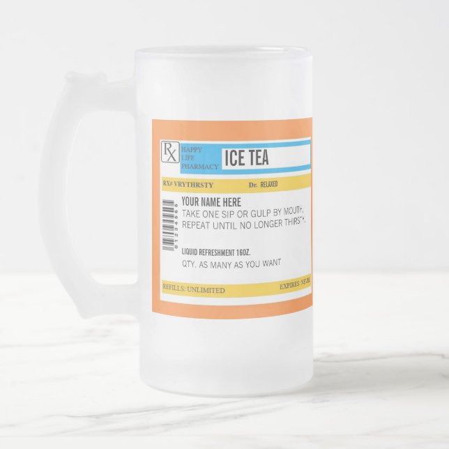 Ice Tea Prescription Mug (Left)