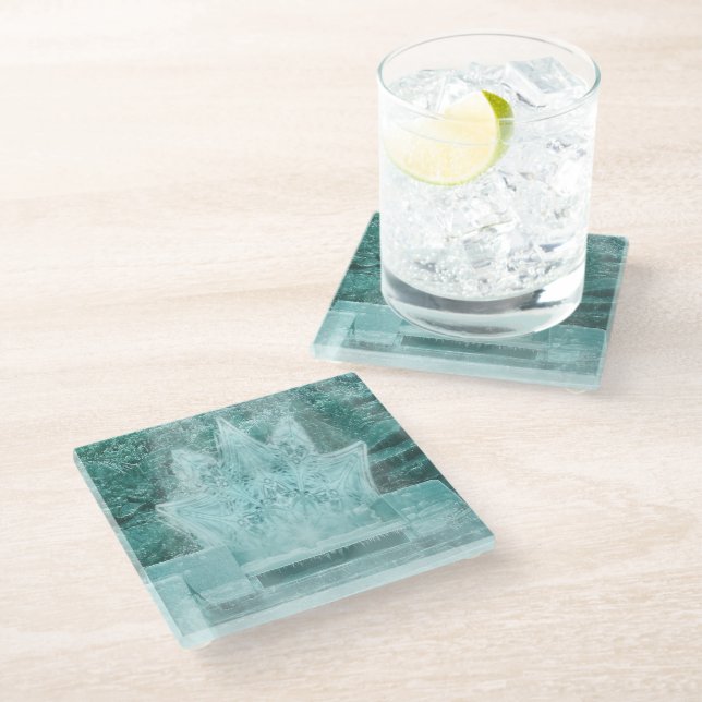 Ice Throne -  Glass Coaster (Angled)