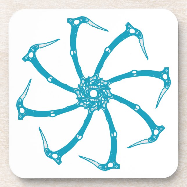 Ice Tool Spindle Beverage Coaster (Front)