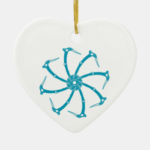 Ice Tool Spindle Ceramic Ornament